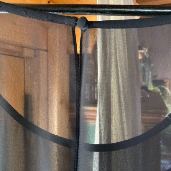 Liz Claiborne Elegant Black Flutter Sleeve Midi Dress - Picture 10 of 11